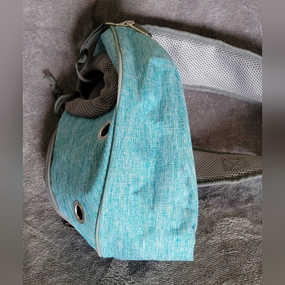 PetAmi Tiffany Blue and Gray Pet Dog Cat Sling Carrier NWOT Sz Small Up To 5lbs - Picture 8 of 14